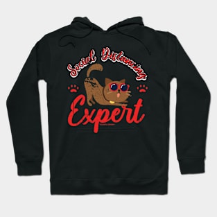 Social Distancing Expert Cat Lover Hoodie